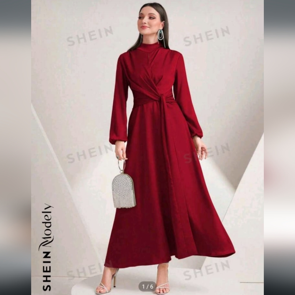 NWOT SHEIN Red Maxi Dress - Picture 6 of 6